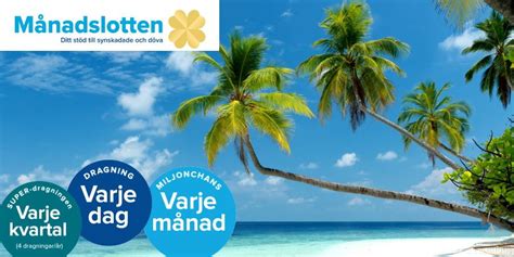 Månadslotten är ett lotteri till stöd för döva och .